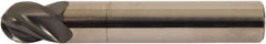 Accupro - 5/8" Diam, 7/8" LOC, 4 Flute Solid Carbide Ball End Mill - AlTiCrN Finish, Single End, 3" OAL, 5/8" Shank Diam - Apex Tool & Supply