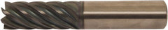 Accupro - 1/4" Diam 7 Flute Solid Carbide 0.02" Corner Radius End Mill - Apex Tool & Supply