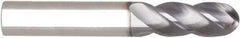 Niagara Cutter - 1" Diam, 2" LOC, 4 Flute Solid Carbide Ball End Mill - AlTiN Finish, Single End, 5" OAL, 1" Shank Diam, Spiral Flute - Apex Tool & Supply