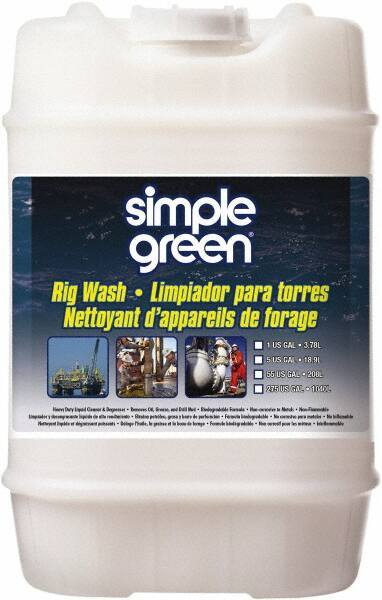 Simple Green - 5 Gal Bucket Cleaner/Degreaser - Liquid, Alkaline, Unscented - Apex Tool & Supply
