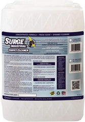 Surge Industrial - 5 Gal Container Carpet Cleaner - Light Citrus Scent, Use on Carpet & Upholstery - Apex Tool & Supply
