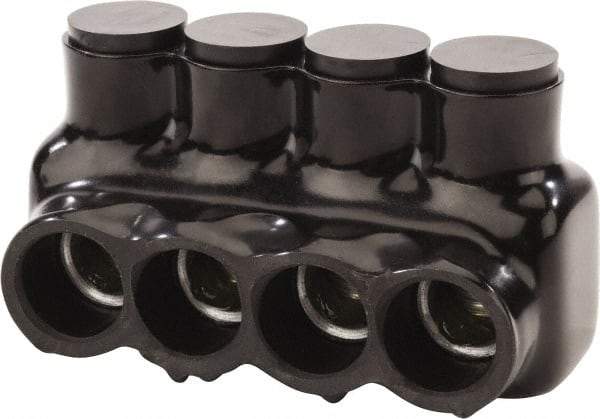 POLARIS nsi - 6 AWG, Class B & C Wire Compatible, Aluminum, Hex Split Bolt Connector - 3.8" OAL, 2.03" Base Width - Apex Tool & Supply