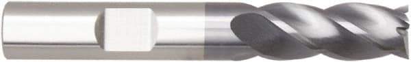 Niagara Cutter - 1", 3" LOC, 1" Shank Diam, 6" OAL, 4 Flute, Solid Carbide Square End Mill - Single End, AlTiN Finish, Helical Flute, Variable° Helix, Centercutting, Right Hand Cut, Right Hand Flute, Series STS430.2 - Apex Tool & Supply