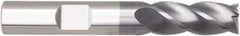 Niagara Cutter - 1", 2" LOC, 1" Shank Diam, 5" OAL, 4 Flute, Solid Carbide Square End Mill - Single End, AlTiN Finish, Helical Flute, Variable° Helix, Centercutting, Right Hand Cut, Right Hand Flute, Series STS430.2 - Apex Tool & Supply