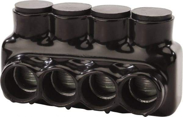 POLARIS nsi - Class B & C Wire Compatible, Aluminum, Hex Split Bolt Connector - 6.38" OAL, 3.41" Base Width - Apex Tool & Supply