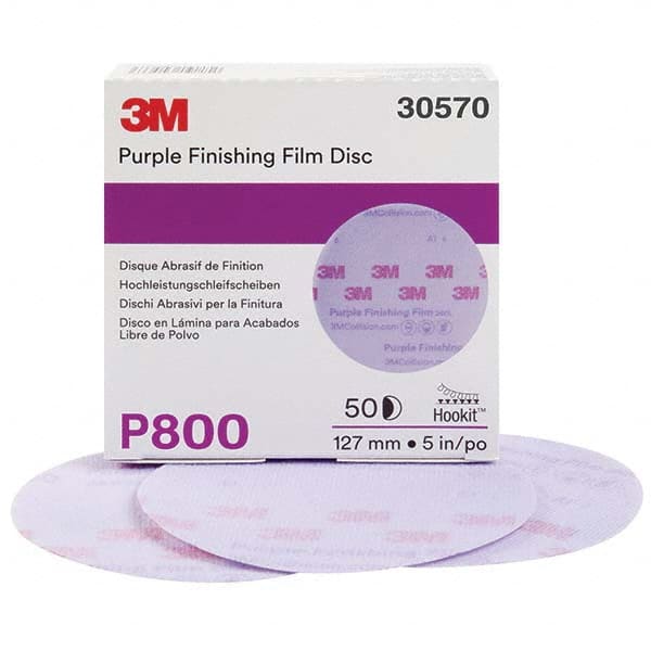 3M - Hook & Loop Discs Abrasive Type: Film Disc Disc Diameter (Inch): 5 - Apex Tool & Supply