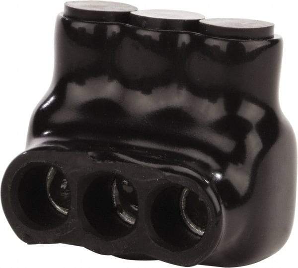 POLARIS nsi - 14 to 4 AWG, Class B & C Wire Compatible, Aluminum, Hex Split Bolt Connector - 1.55" OAL, 1.18" Base Width - Apex Tool & Supply