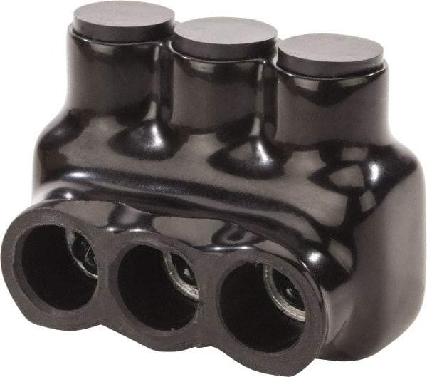 POLARIS nsi - 6 to 3/0 AWG, Class B & C Wire Compatible, Aluminum, Hex Split Bolt Connector - 2.63" OAL, 1.83" Base Width - Apex Tool & Supply