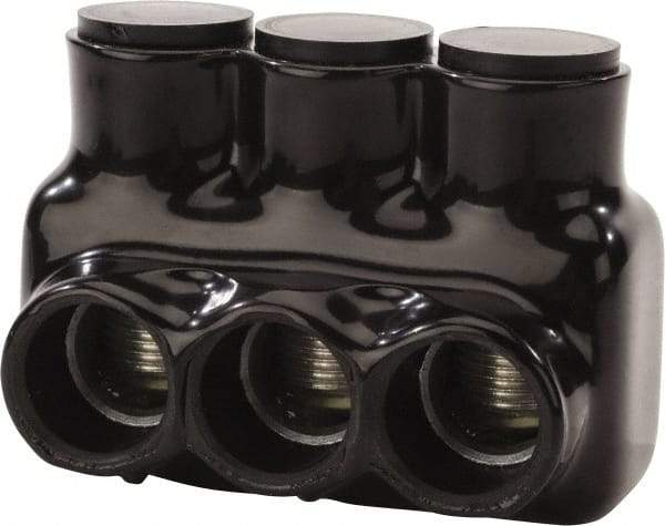 POLARIS nsi - 6 AWG, Class B & C Wire Compatible, Aluminum, Hex Split Bolt Connector - 2.93" OAL, 2.03" Base Width - Apex Tool & Supply