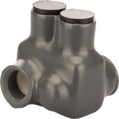 POLARIS nsi - 4 to 3/0 AWG, Class I, K & M Wire Compatible, Aluminum, Hex Split Bolt Connector - 1.85" OAL, 1.63" Base Width - Apex Tool & Supply