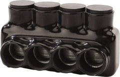 POLARIS nsi - 4 AWG, Class B & C Wire Compatible, Aluminum, Hex Split Bolt Connector - 5.24" OAL, 2.83" Base Width - Apex Tool & Supply