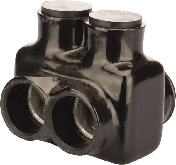 POLARIS nsi - 6 AWG, Class B & C Wire Compatible, Aluminum, Hex Split Bolt Connector - 2.34" OAL, 2.94" Base Width - Apex Tool & Supply