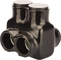 POLARIS nsi - 6 AWG, Class B & C Wire Compatible, Aluminum, Hex Split Bolt Connector - 2.47" OAL, 2-1/2" Base Width - Apex Tool & Supply