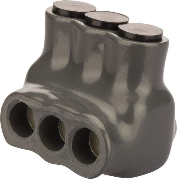 POLARIS nsi - 14 to 6 AWG, Class I, K & M Wire Compatible, Aluminum, Hex Split Bolt Connector - 1.55" OAL, 1.24" Base Width - Apex Tool & Supply