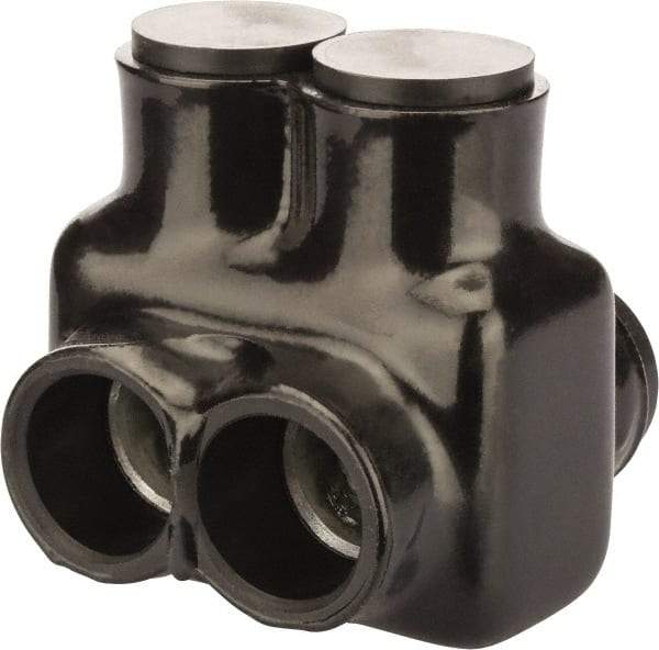 POLARIS nsi - 4 AWG, Class B & C Wire Compatible, Aluminum, Hex Split Bolt Connector - 2.81" OAL, 2.87" Base Width - Apex Tool & Supply