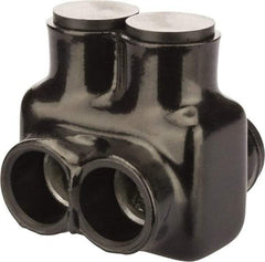 POLARIS nsi - 4 AWG, Class B & C Wire Compatible, Aluminum, Hex Split Bolt Connector - 2.81" OAL, 2.87" Base Width - Apex Tool & Supply