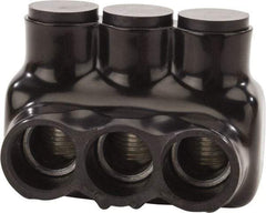 POLARIS nsi - 6 AWG, Class B & C Wire Compatible, Aluminum, Hex Split Bolt Connector - 3.52" OAL, 2.41" Base Width - Apex Tool & Supply