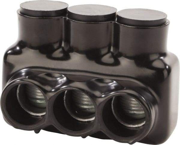 POLARIS nsi - 4 AWG, Class B & C Wire Compatible, Aluminum, Hex Split Bolt Connector - 4" OAL, 2.83" Base Width - Apex Tool & Supply