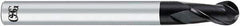 OSG - 7mm Diam, 14mm LOC, 2 Flute Solid Carbide Ball End Mill - WXL Finish, Single End, 140mm OAL, 6mm Shank Diam - Apex Tool & Supply