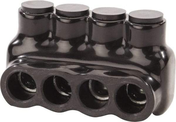 POLARIS nsi - 14 to 1/0 AWG, Class B & C Wire Compatible, Aluminum, Hex Split Bolt Connector - 2.89" OAL, 1-1/2" Base Width - Apex Tool & Supply