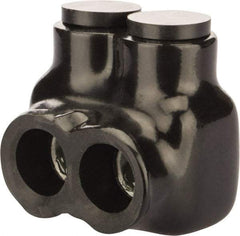 POLARIS nsi - 6 AWG, Class B & C Wire Compatible, Aluminum, Hex Split Bolt Connector - 1.84" OAL, 1-3/4" Base Width - Apex Tool & Supply