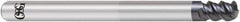 OSG - 10mm, 3 Flute, Single End, Solid Carbide, 2mm Corner Radius End Mill - 120mm OAL, 55° Helix, Right Hand Flute, 15mm LOC, Right Hand Cut, 70mm Extended Reach - Apex Tool & Supply