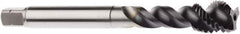Seco - M18x1.00 Metric 4 Flute 6HX Modified Bottoming Spiral Flute Tap - Powdered Metal, AlTiN Finish, 4.3307" OAL, Right Hand Flute, Right Hand Thread, H6 - Apex Tool & Supply