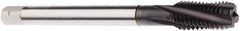Seco - M20x2.50 Metric 4 Flute 6H Modified Bottoming Spiral Flute Tap - Powdered Metal, TiAlN Finish, 140mm OAL, Right Hand Flute, Right Hand Thread, H6 - Apex Tool & Supply