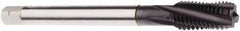 Seco - M12x1.75 Metric 4 Flute 6H Modified Bottoming Spiral Flute Tap - Powdered Metal, TiAlN Finish, 4.3307" OAL, Right Hand Flute, Right Hand Thread, H6 - Apex Tool & Supply