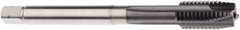 Seco - M18x2.50 Metric 4 Flute 6HX Modified Bottoming Spiral Flute Tap - Powdered Metal, AlTiN Finish, 125mm OAL, Right Hand Flute, Right Hand Thread, H6 - Apex Tool & Supply