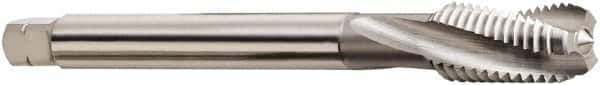 Seco - M14x2.00 Metric 3 Flute 6H Modified Bottoming Spiral Flute Tap - Powdered Metal, Bright Finish, 4.3307" OAL, Right Hand Flute, Right Hand Thread, H6 - Apex Tool & Supply