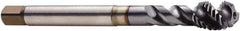 Seco - M12x1.75 Metric 3 Flute 6H Modified Bottoming Spiral Flute Tap - Cobalt, TiCN Finish, 4.3307" OAL, Right Hand Flute, Right Hand Thread, H6 - Apex Tool & Supply