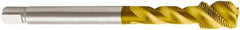 Seco - M30x2.00 Metric 4 Flute 6H Modified Bottoming Spiral Flute Tap - Powdered Metal, TiN Finish, 150mm OAL, Right Hand Flute, Right Hand Thread, H6 - Apex Tool & Supply