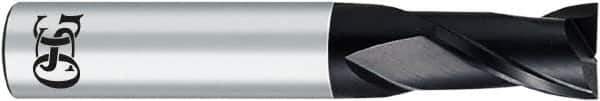 OSG - 1/2", 1-1/2" LOC, 1/2" Shank Diam, 3-1/2" OAL, 2 Flute, Solid Carbide Square End Mill - Single End, WXL Finish, 35° Helix, Centercutting, Right Hand Cut, Right Hand Flute - Apex Tool & Supply