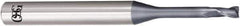 OSG - 3mm, 4.5mm LOC, 6mm Shank Diam, 45mm OAL, 2 Flute, Solid Carbide Square End Mill - Single End, WXL Finish, 30° Helix, Centercutting, Right Hand Cut, Right Hand Flute - Apex Tool & Supply