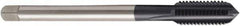 Seco - M27x3.00 Metric 6HX 4 Flute TiAlN Finish Powdered Metal Straight Flute Machine Tap - Modified Bottoming, Right Hand Thread, 160mm OAL, 38mm Thread Length, H6 Limit, Oversize - Apex Tool & Supply