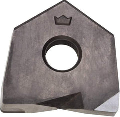 Millstar - BDS10 Grade CM10 PCD Milling Insert - Uncoated, 0.1" Thick, 10mm Inscribed Circle, 1mm Corner Radius - Apex Tool & Supply