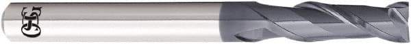OSG - 4.4mm, 13.2mm LOC, 6mm Shank Diam, 50mm OAL, 2 Flute, Solid Carbide Square End Mill - Single End, WXL Finish, 35° Helix, Centercutting, Right Hand Cut, Right Hand Flute - Apex Tool & Supply