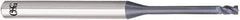 OSG - 1mm, 1.5mm LOC, 4mm Shank Diam, 45mm OAL, 4 Flute, Solid Carbide Square End Mill - Single End, WXL Finish, 35° Helix, Centercutting, Right Hand Cut, Right Hand Flute - Apex Tool & Supply