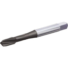 Kennametal - 5/8-11 UNC 3 Flute 3B Modified Bottoming Spiral Flute Tap - Vanadium High Speed Steel, Oxide Finish, 3-13/16" OAL, Right Hand Flute, Right Hand Thread, H3, Series T692 - Apex Tool & Supply