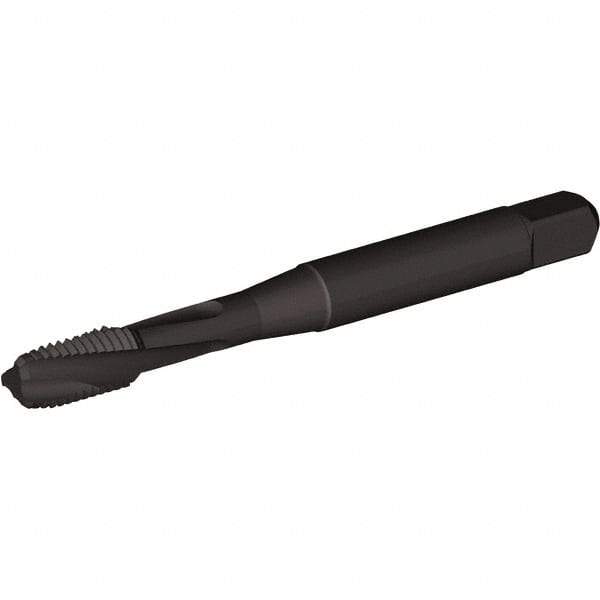 Kennametal - 7/16-20 UNF 3 Flute Bottoming Spiral Flute Tap - Vanadium High Speed Steel, Oxide Finish, 3-5/32" OAL, Right Hand Flute, Right Hand Thread, H3, Series T694 - Apex Tool & Supply