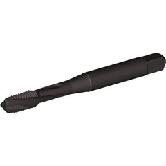 Kennametal - 7/16-20 UNF 3 Flute Bottoming Spiral Flute Tap - Vanadium High Speed Steel, Oxide Finish, 3-5/32" OAL, Right Hand Flute, Right Hand Thread, H3, Series T694 - Apex Tool & Supply