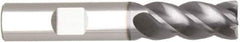 Niagara Cutter - 1", 4 Flute, Single End, Solid Carbide, 0.12" Corner Radius End Mill - 6" OAL, Right Hand Flute, 3" LOC, Right Hand Cut - Apex Tool & Supply