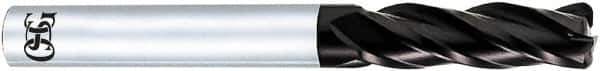 OSG - 6mm, 4 Flute, Solid Carbide, 0.5mm Corner Radius End Mill - 90mm OAL, 30° Helix, Right Hand Flute, 13mm LOC, Right Hand Cut - Apex Tool & Supply