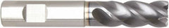 Niagara Cutter - 1", 4 Flute, Single End, Solid Carbide, 0.03" Corner Radius End Mill - 5" OAL, Right Hand Flute, 2" LOC, Right Hand Cut, 3" Extended Reach - Apex Tool & Supply