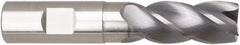 Niagara Cutter - 1", 4 Flute, Single End, Solid Carbide, 0.03" Corner Radius End Mill - 5" OAL, Right Hand Flute, 2" LOC, Right Hand Cut, 3" Extended Reach - Apex Tool & Supply
