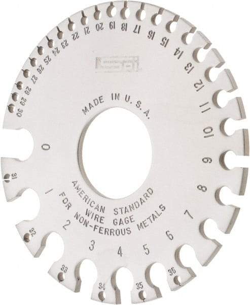 SPI - Wire & Sheet Metal Gages For Use With: Non-Ferrous Metals Minimum Size (Wire): #36 - Apex Tool & Supply