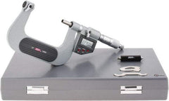 SPI - 50 to 75mm Range, Electronic Screw Thread Micrometer - Ratchet Stop Thimble, 0.00005" Graduation, 0.0002" Accuracy - Apex Tool & Supply