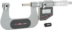 SPI - 25 to 50mm Range, Electronic Screw Thread Micrometer - Ratchet Stop Thimble, 0.00005" Graduation, 0.0002" Accuracy - Apex Tool & Supply