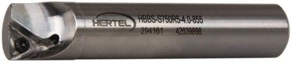 Hertel - 0.855" Min Bore Diam, 4" OAL, 3/4" Shank Diam, HBBS Indexable Boring Bar - 2-1/2" Max Bore Depth, TD.., TP.. Insert, Screw Holding Method - Apex Tool & Supply
